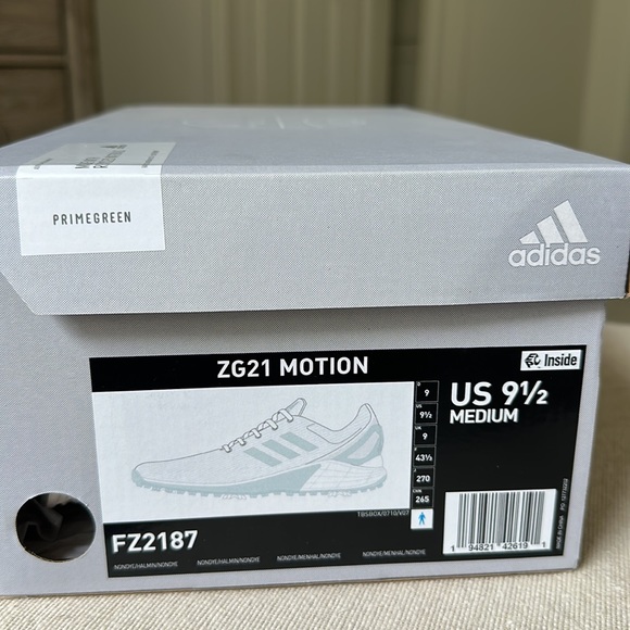 Men’s Adidas ZG21 Motion Recycled Polyester Golf Shoe - Picture 7 of 7